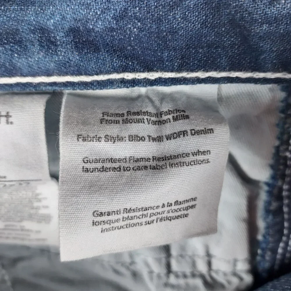 Carhartt FR Work Jeans 32x32 Flame Resistant Denim Pants CAT2 NFPA2112 Blue Deni